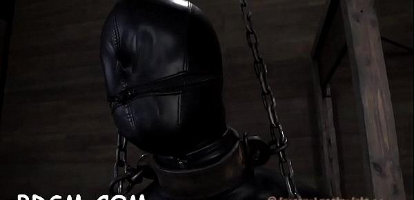  Chained up beauties get their fur pie drilled by hangman